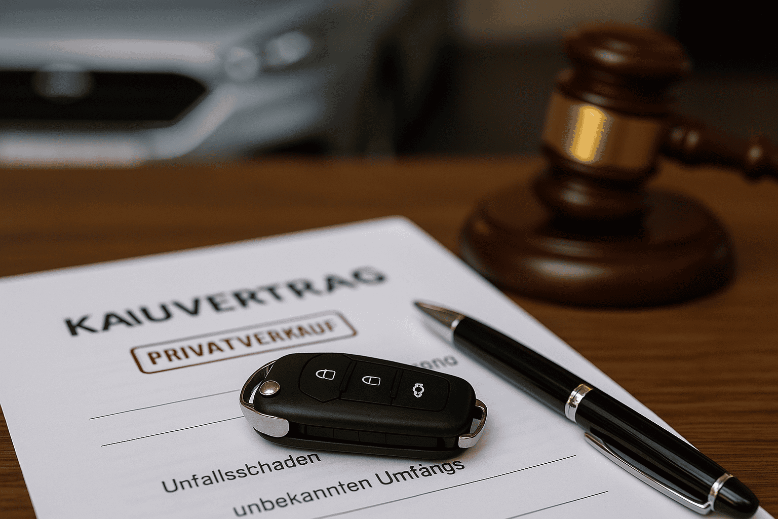 Kein Rücktritt beim Gebrauchtwagenkauf trotz (bekanntem) Unfallschaden unbekannten Umfangs (LG Aachen)